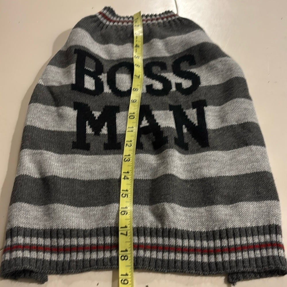 🌺Stylish Black and Gray Dog Sweater